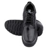 Calden Men's Invisible Height Increasing Elevator Shoes - Black Leather