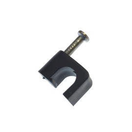 Gardner Bender PCS-100B Masonry Coaxial Staple, ¼ Inch., Clip-on, RG-6 / RG-6Q / RG-59, Black