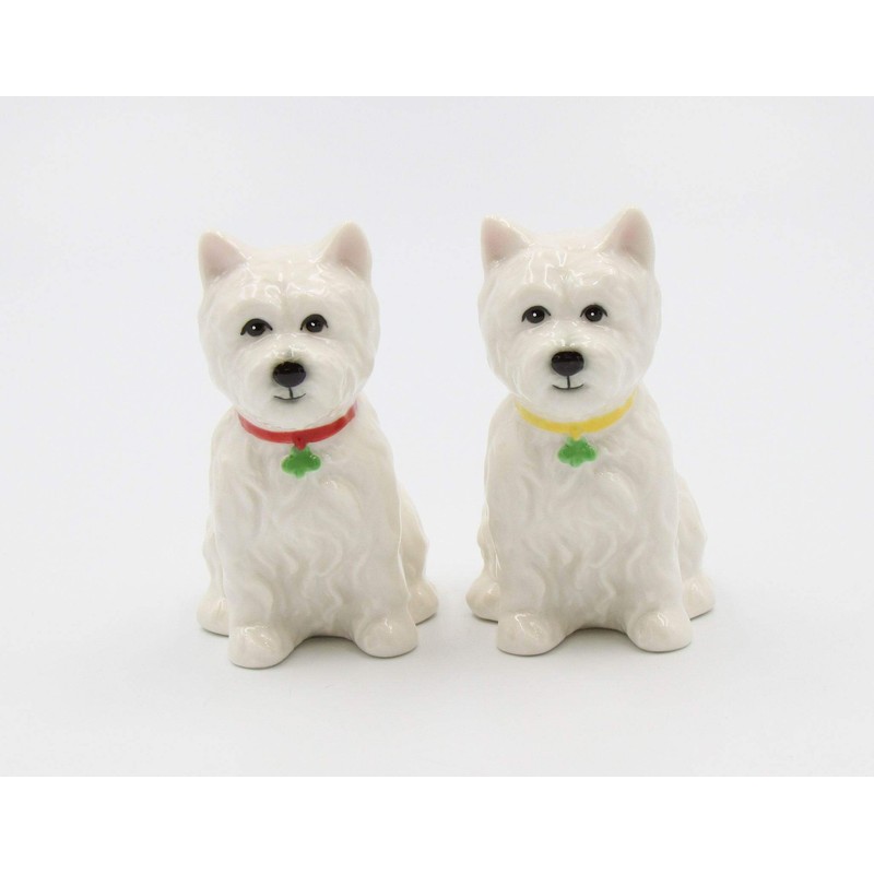 CG 20885 2.88" Ceramic Westie Dog Salt and Pepper Shaker,