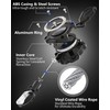 LIUGX Retractable Keychain, Heavy Duty Carabiner Key Chains, 10,000+ Rebound,