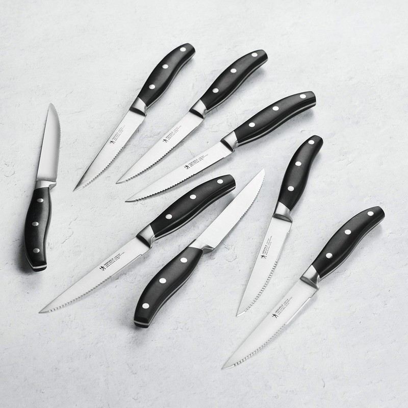 Henckels Forged Contour 8-pc Steak Knife Set - Black