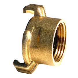 Underhill Quick Connect Garden Hose Fitting, Connector, Heavy-Duty, Solid Brass, 1 Inch Female Hose Thread, A-BQ10F