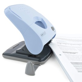 Rapesco 1528 X5-40ps 2-Hole Punch, 40 Sheets Punching Capacity, Light Blue
