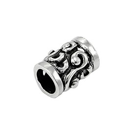 NKlaus Large Beard Pearl Hair Jewellery Moody Life Spirals 925 Sterling Silver 6973, Sterling Silver, Pearl