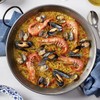 Carmencita. Seafood Paella. Dehydrated Broth with Saffron. Hotel size. 750g