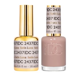 DND DC Gel Polish Set, Sheer Collection, UV/LED Gel Polish and Air Dry Nail Lacquer, Matching Chip-Free Polish Duo, 2437 Satin Luna, 0.5 Fl Oz | DAISY DND