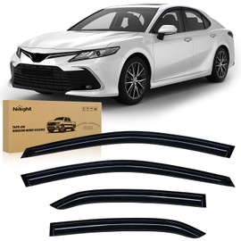 Nilight Window Rain Guards for Toyota Camry 2018 2019 2020 2021 2022 2023 2024, Out-Channel Window Visors Vent Wind Deflectors-4PCS