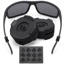 SIGONNA Eyeglass Ear Grips - Glasses Ear Cushion - Silicone Glasses Ear Grip - Eyeglass Accessories Glasses Grip - Ear Grips Hooks for Glasses - 12 Pairs (Black)