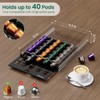 Acrylic Coffee Pod Holder for Nespresso OriginalLine Capsules, 40 Pods