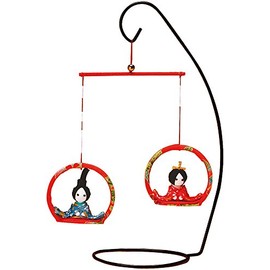 Panami LH-42 Hanging Decoration Kit, Crepe Mobile, Chokon and Hinama-sama, Red