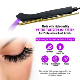 V Lash Light, 5W V Lamp for Eyelash Extension, LED Eyelash Extensions Nail Tech Lash Lamp with Foot Pedal Control for Professional Lash Technicians, Fast Curing