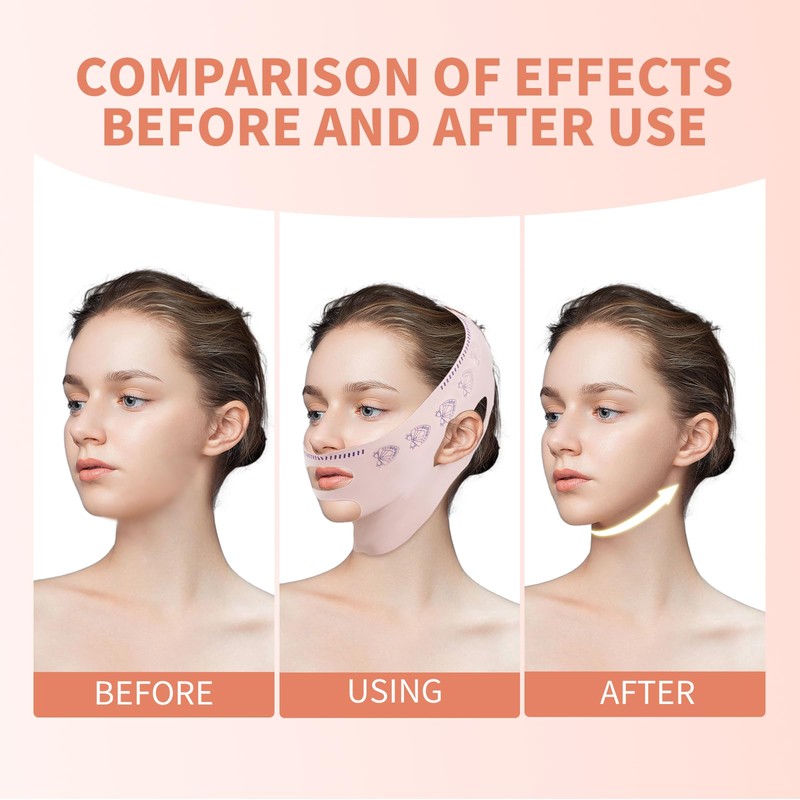Chin Strap for Sleeping, Reusable Double Chin Reducer Eliminator for