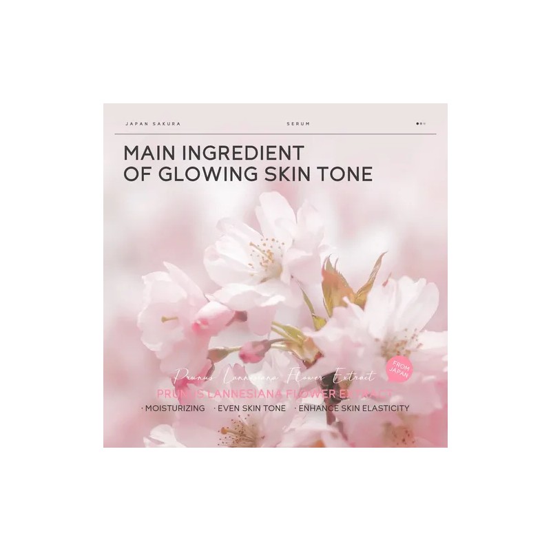 Sakura Niacinamide Serum Tighten Pores Brightening Radiance
