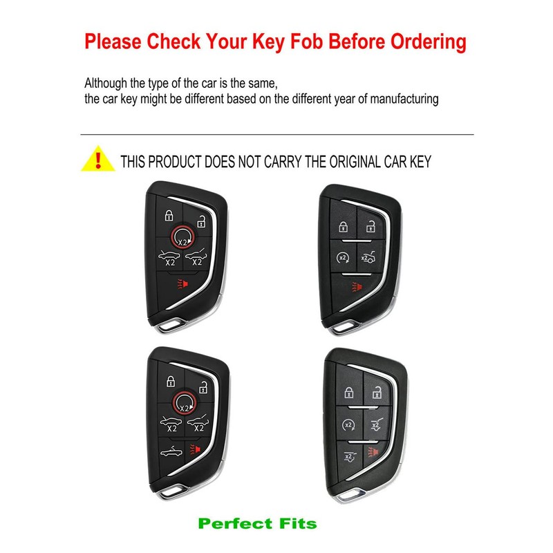 YONUFI for Corvette C8 Key Fob Cover Metal Key Case