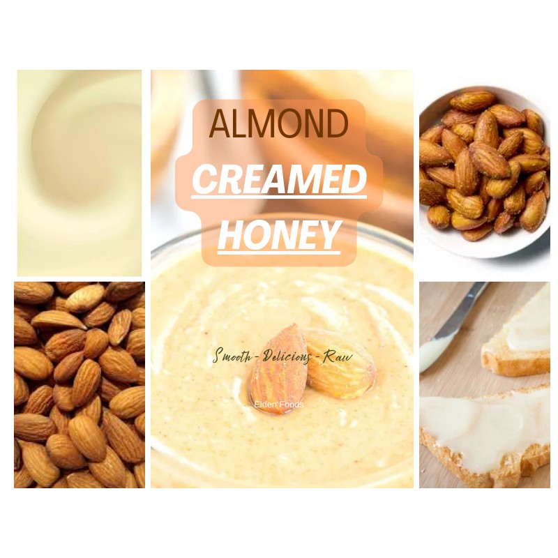 Elden Foods ALMOND CREAMED HONEY - 5 LBS 100% Pure