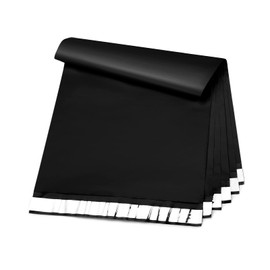 Metronic Poly Mailers 10x13 100 Pcs, Medium Shipping Bags for Clothing, Strong Adhensive Shipping Envelopes for Small Business, Waterproof Poly Mailing Bags, Tear-resistant Packaging Bags in Black