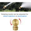 Feelers Brass Misting Spray Nozzle, 1/2" BSPF 5-Holes Atomizing Spray