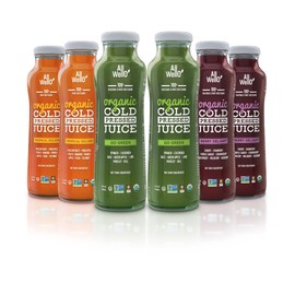 ALLWELLO Organic Cold Pressed Juice Drinks with Real Fruits and Vegetables Gluten Free Non-GMO Healthy Juices No Preservatives No Sugar Added, 6 PK, Variety Pack (2 Berry Delight, 2 Tropical Escape, 2 Go Green)