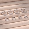 MILACOLATO 4 Pairs 925 Sterling Silver Hoop Earrings Set for