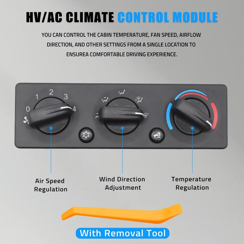 Q21-6119 HVAC A/C Heater Climate Control Module Panel Switch Fits