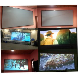 Portable Foldable Projection Screen 120-inch High-Definition Projector Screen Anti-Light Design Lightweight Travel-Friendly Projector Curtain