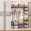 Sonyabecca 3-Tier Hanging Closet Organizer, Foldable Cabinet Wire Storage Basket