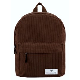 Tinyloaders Children's Backpack Corduroy Unisex Children's Backpack Leisure Backpack Daypack Leisure Boys Girls Boy Girl Nursery School, brown