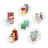 iDesign Plastic Organizer Kitchen Storage Bin Set, Clear