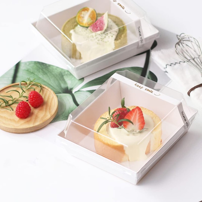 ZORRITA 50 Pack 5 Inch Paper Charcuterie Boxes with Clear