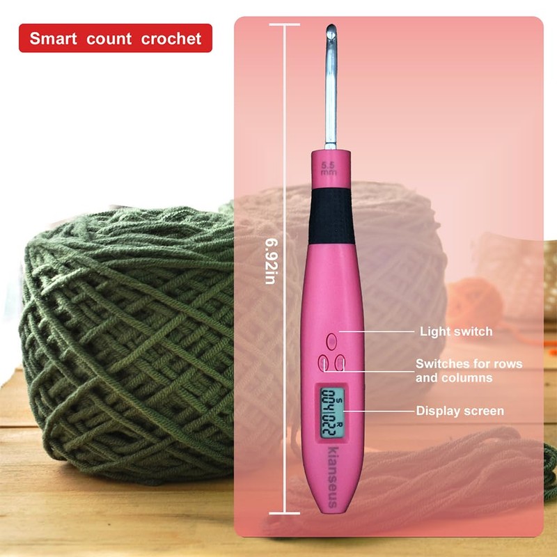 Automatic Counting Crochet Hooks - Convenient Knitting Tools for Crocheters,