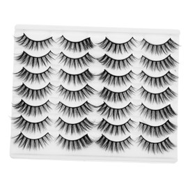 Gogogmee Natural Look Fake Eyelashes Pack 14 Pairs for Women Lightweight Strip Lashes for Daily Parties Dates Weddings