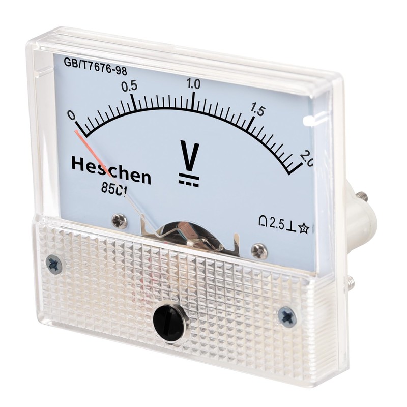 Heschen 85C1-3A Rectangle Panel Mounted Current Meter Ammeter Tester, DC