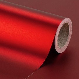 Garbendy Red Wrapping Paper - Solid Color Metallic Sparkle Paper Perfect for Birthday, Wedding, Baby Shower, Party - 17 Inch X 33 Feet