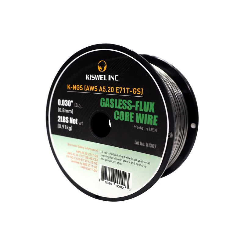 (Made In USA) Kiswel K-NGS E-71TGS 0.030in. Dia 2lb. Gasless-Flux