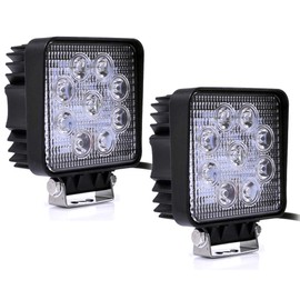 2 x 27 W LED Headlight Reversing Light LED Lamp 12 V 24 V Floodlight Reflector Headlight Work Light SUV, UTV, ATV Work Light Additional Headlight