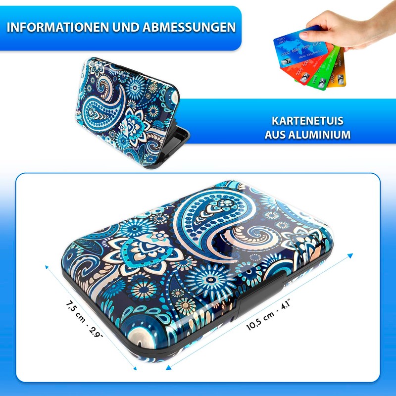 Card Holder for Men and Women, Aluminium with RFID Locking