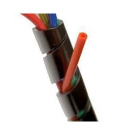 3/4" UV Black Spiral Bundling Wrap-Around Sleeving - (10 ft. spool)