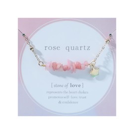 Amethyst Necklace for Women Pink Crystal Necklaces Turquoise Star Necklace for Girls Gold Chain Necklaces Blue Crushed Stone Pendant Necklace