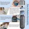 BAMBOOST Disc Water Filter replacement for Brita Fill and Go