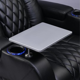 Weilianda Home Theater Seating Series Swivel Tray Table for Wei lianda Home Theater Seat Sliver