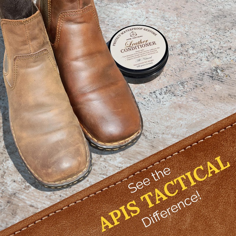 Apis Tactical Leather Conditioner for Shoes, Boots, Bags & Gloves