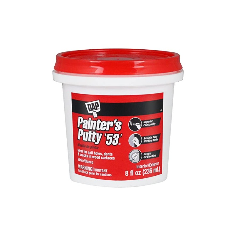 DAP Painter's Putty '53', White, 8 oz (7079812240)