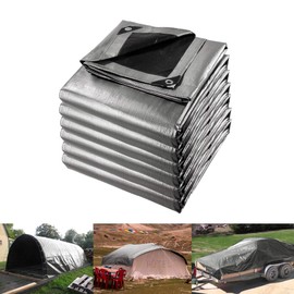 Yescom 20x24FT 14 Mil Heavy Duty Reinforced Poly Tarp Reversible Waterproof Tarpaulin UV Resistant Ground Sheet Cover