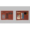 Protective Men's/Women's Unisex Leather Wallet Purse in Vintage Brown Wallet