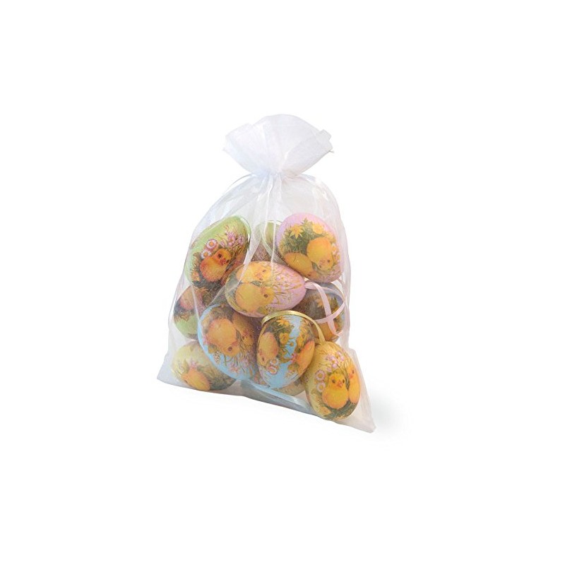 Vintage Style Chick Egg Ornaments, Set of 12