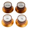 Musiclily Pro Inch Size LP Guitar Reflector Knobs 2 Volume