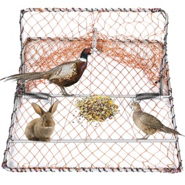 Sunnychicc 1 Pack Bird Pigeon Trap 18.9 x 15 Inch Hunting Hog Quail Cage Sparrow Catching Starling Net Trap for Live Animal Control Spring Traps Snares for Trapping