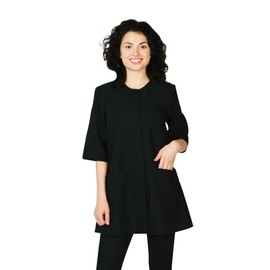 Betty Women's Salon Smock – Bleach-Proof Stylist Jacket, Lightweight Cosmetology Uniform with Pockets, Button-Up