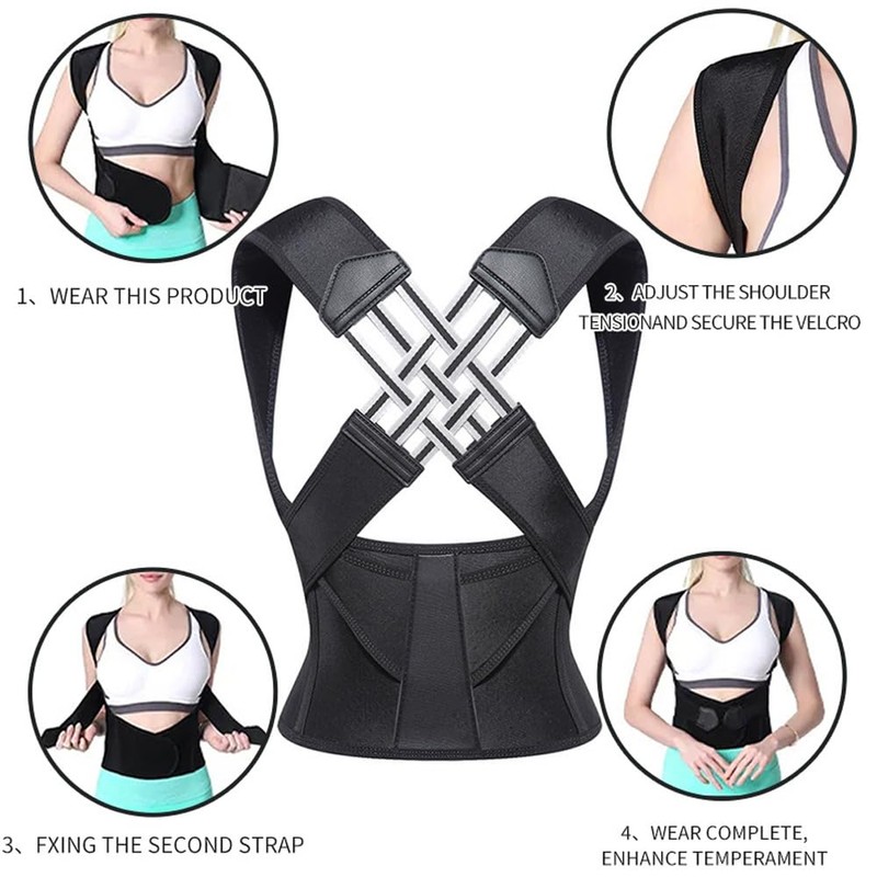 BKEPDY Back Straightener Comfortable Posture Corrector Back Women Men Adjustable