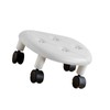Low Roller Seating PU Surface Plastic Structure Movable Universal Wheels
